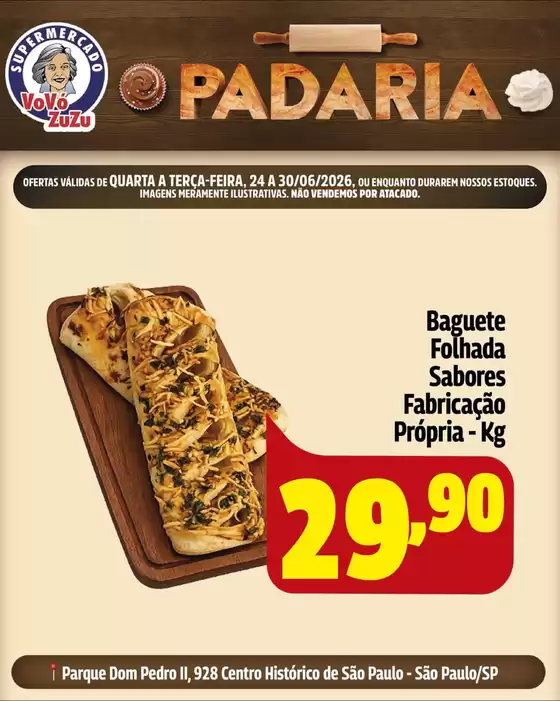 Catálogo Vovó Zuzu | Ofertas Padaria | 2026-06-26T00:00:00.000Z - 2026-06-30T00:00:00.000Z
