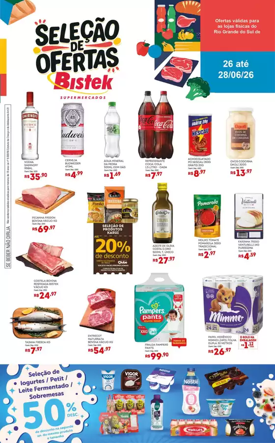 Catálogo Bistek Supermercados | Melhores ofertas para todos os caçadores de pechinchas | 2026-06-26T00:00:00.000Z - 2026-06-28T00:00:00.000Z