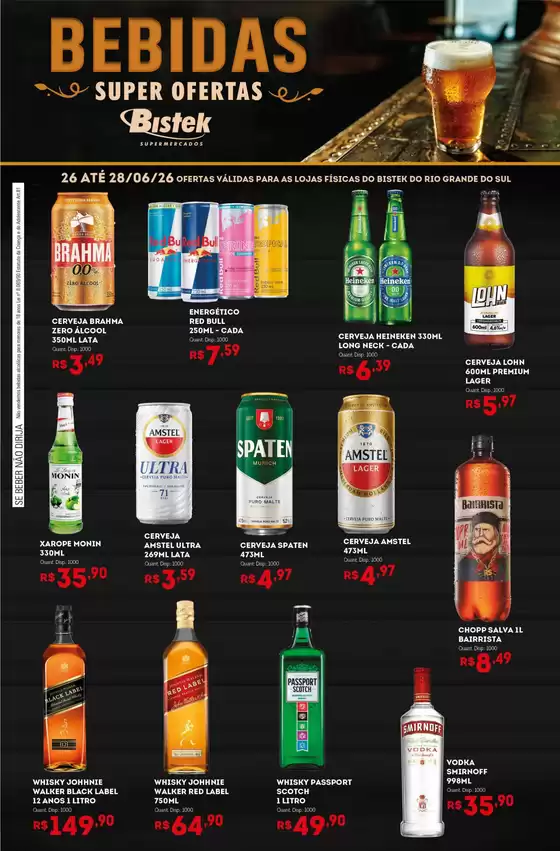 Catálogo Bistek Supermercados | Ofertas especiais atraentes para todos | 2026-06-26T00:00:00.000Z - 2026-06-28T00:00:00.000Z