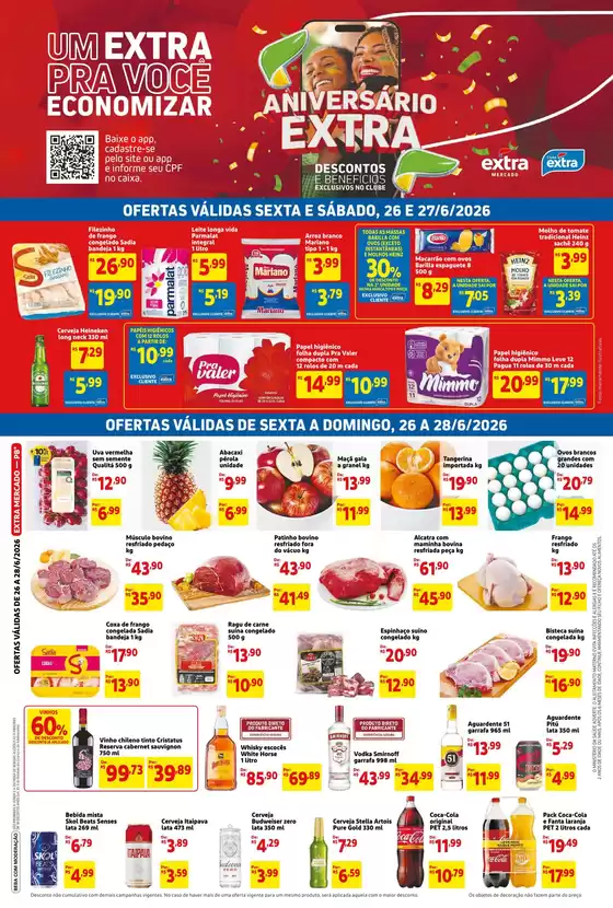 Catálogo Mercado Extra | Ofertas exclusivas | 2026-06-26T00:00:00.000Z - 2026-06-28T00:00:00.000Z