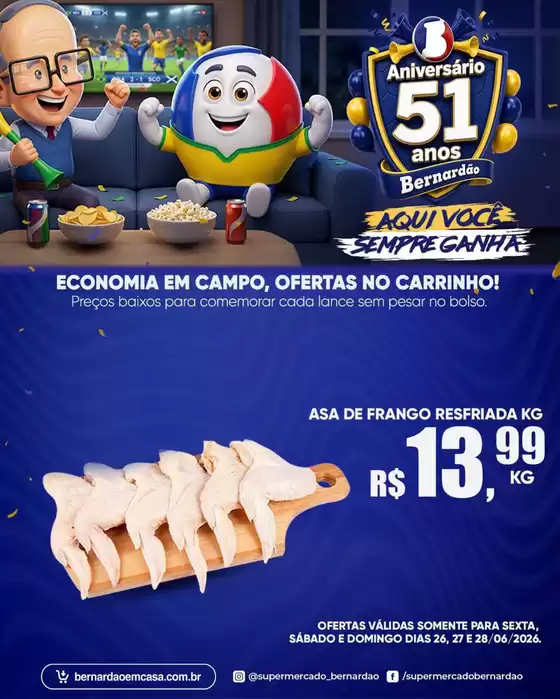 Catálogo Supermercado Bernardão | Encarte Supermercado Bernardão | 2026-06-26T00:00:00.000Z - 2026-06-28T00:00:00.000Z