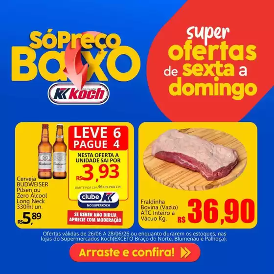Catálogo Supermercados Koch | Descontos e promoções | 2026-06-26T00:00:00.000Z - 2026-06-28T00:00:00.000Z