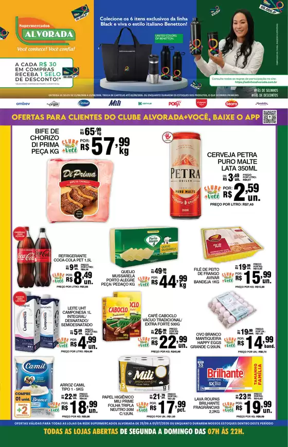 Catálogo Supermercados Alvorada | Encarte Supermercados Alvorada | 2026-06-25T00:00:00.000Z - 2026-07-01T00:00:00.000Z