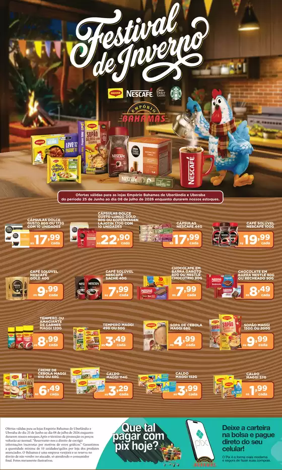 Catálogo Empório Bahamas | Ofertas Nestlé - Uberlândia e Uberaba | 2026-06-25T00:00:00.000Z - 2026-07-08T00:00:00.000Z