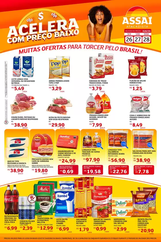 Catálogo Assaí Atacadista | Encarte Assaí Atacadista 47495-850 | 2026-06-26T00:00:00.000Z - 2026-06-28T00:00:00.000Z