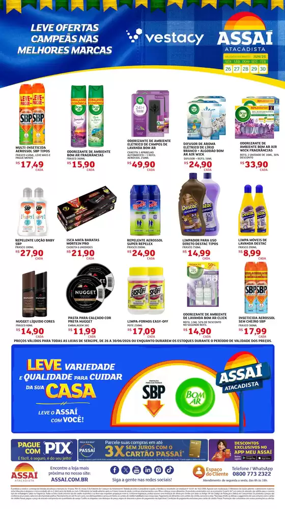 Catálogo Assaí Atacadista | Encarte Assaí Atacadista 48453-756 | 2026-06-26T00:00:00.000Z - 2026-06-30T00:00:00.000Z