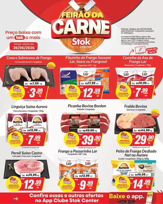 Catálogo Stok Center | 54710 Lamina stok center Feirao da Carne Erechim 26 de junho | 2026-06-26T00:00:00.000Z - 2026-06-26T00:00:00.000Z