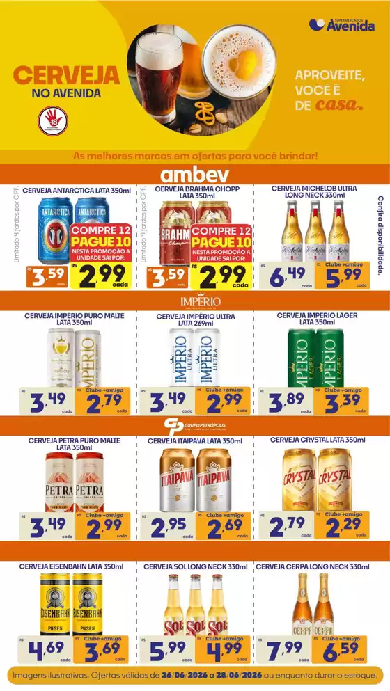 Catálogo Supermercados Avenida | Ótima oferta para caçadores de pechinchas | 2026-06-26T00:00:00.000Z - 2026-06-28T00:00:00.000Z