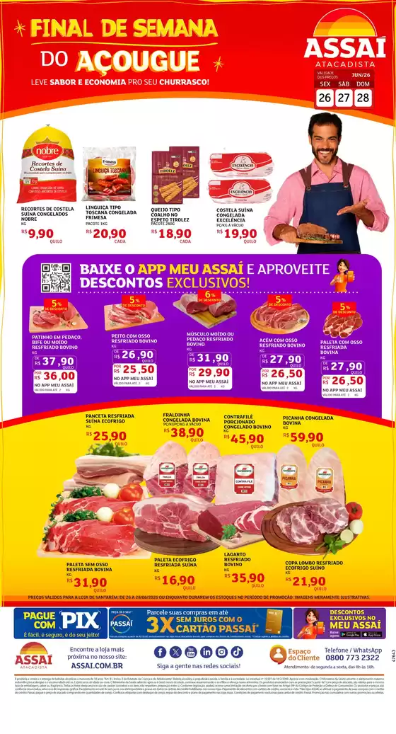 Catálogo Assaí Atacadista | Encarte Assaí Atacadista 47643-65 | 2026-06-26T00:00:00.000Z - 2026-06-28T00:00:00.000Z