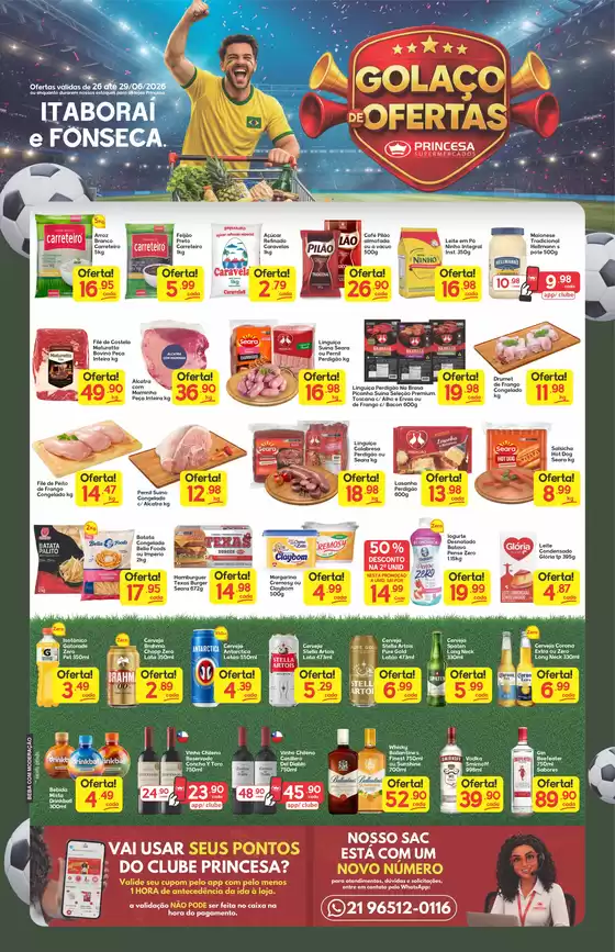 Catálogo Princesa Supermercados | Golaço de Ofertas - 26 a 29-06 | 2026-06-29T00:00:00.000Z - 2026-06-29T00:00:00.000Z