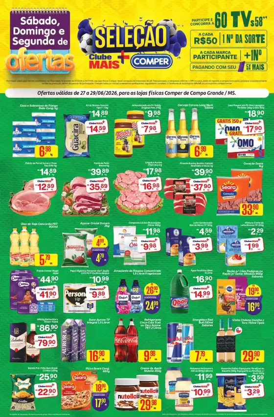 Catálogo Comper | Sábado, Domingo e Segunda de Ofertas | 2026-06-27T00:00:00.000Z - 2026-06-29T00:00:00.000Z