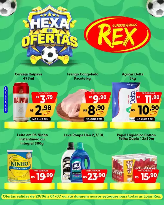 Catálogo Supermercados Rex | Ampla seleção de ofertas | 2026-06-29T00:00:00.000Z - 2026-07-01T00:00:00.000Z