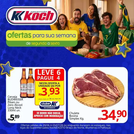 Catálogo Supermercados Koch | Ofertas para caçadores de pechinchas | 2026-06-29T00:00:00.000Z - 2026-07-03T00:00:00.000Z