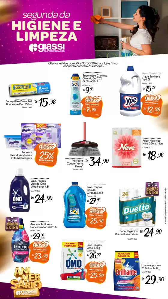 Catálogo Giassi Supermercados | Encarte Giassi Supermercados | 2026-06-29T00:00:00.000Z - 2026-06-30T00:00:00.000Z