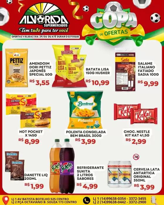 Catálogo Alvorada Supermercados | Encarte Alvorada Supermercados | 2026-06-29T00:00:00.000Z - 2026-06-29T00:00:00.000Z
