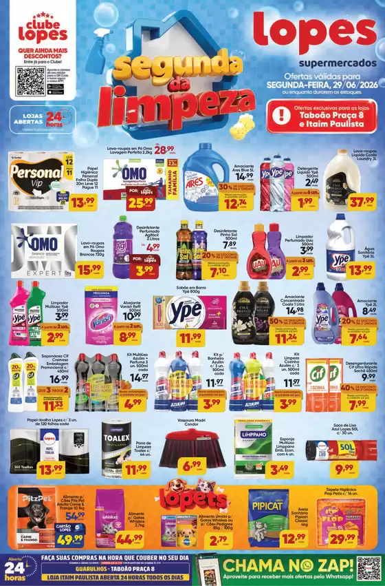 Catálogo Lopes Supermercados | SEGUNDA DA LIMPEZA - | 2026-06-29T00:00:00.000Z - 2026-06-29T00:00:00.000Z