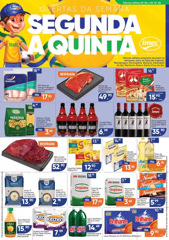 Catálogo Imec Supermercados | BAIXA 15679 IMEC Ofertas da Semana Cluster A 2906 a 020726 | 2026-06-29T00:00:00.000Z - 2026-07-02T00:00:00.000Z