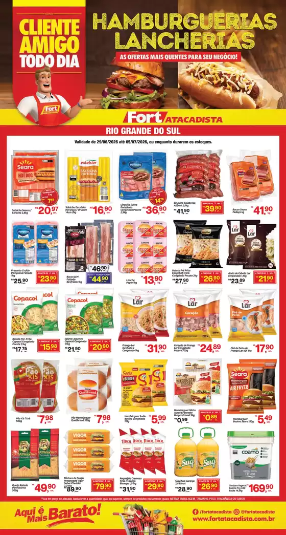 Catálogo Fort Atacadista | RS Fort Food Hamburgueria 29 JUN a 05 JUL 26 Final | 2026-06-29T00:00:00.000Z - 2026-07-05T00:00:00.000Z