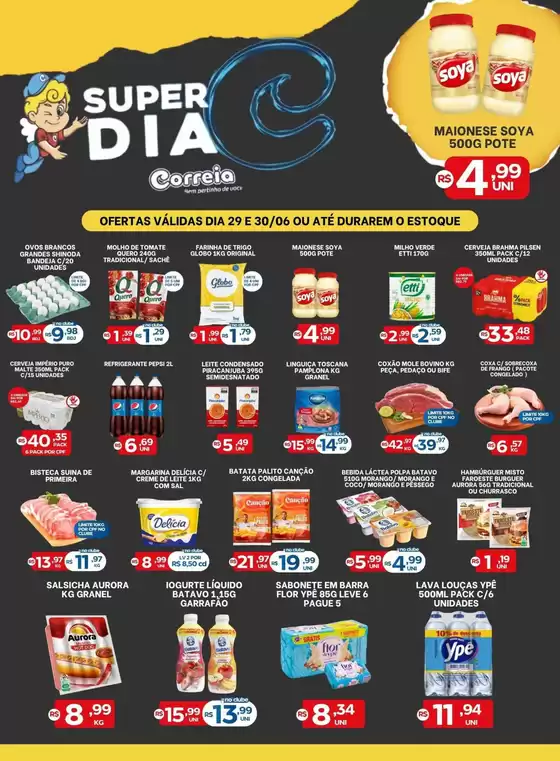 Catálogo Supermercados Correia | Encarte Supermercados Correia | 2026-06-29T00:00:00.000Z - 2026-06-30T00:00:00.000Z