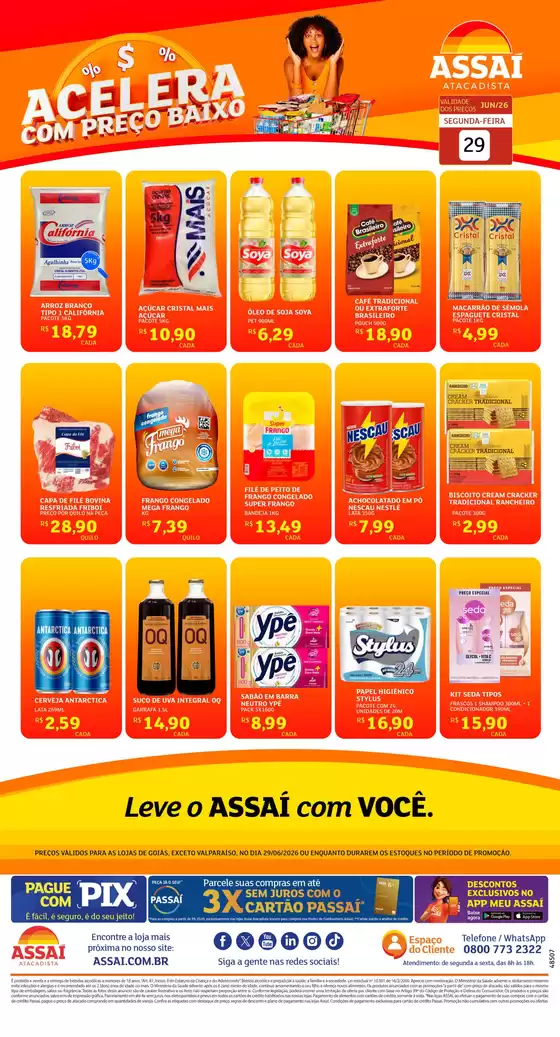 Catálogo Assaí Atacadista | Encarte Assaí Atacadista 48507-822 | 2026-06-29T00:00:00.000Z - 2026-06-29T00:00:00.000Z