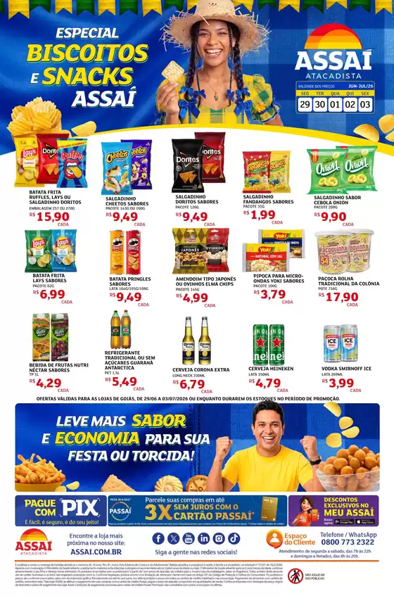 Catálogo Assaí Atacadista | Encarte Assaí Atacadista 48817-768 | 2026-06-29T00:00:00.000Z - 2026-07-03T00:00:00.000Z