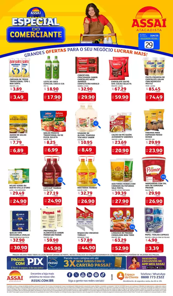 Catálogo Assaí Atacadista | Encarte Assaí Atacadista 48155-564 | 2026-06-29T00:00:00.000Z - 2026-06-29T00:00:00.000Z