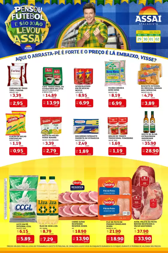 Catálogo Assaí Atacadista | Encarte Assaí Atacadista 48154-563 | 2026-06-29T00:00:00.000Z - 2026-07-02T00:00:00.000Z
