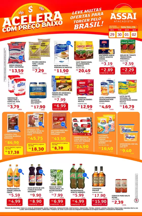 Catálogo Assaí Atacadista | Encarte Assaí Atacadista 48840-736 | 2026-06-29T00:00:00.000Z - 2026-07-02T00:00:00.000Z