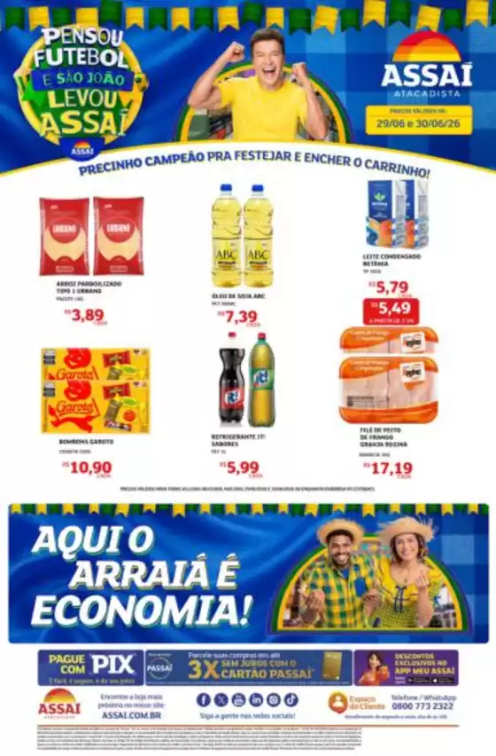 Catálogo Assaí Atacadista | Encarte Assaí Atacadista 167071-544 | 2026-06-29T00:00:00.000Z - 2026-06-30T00:00:00.000Z