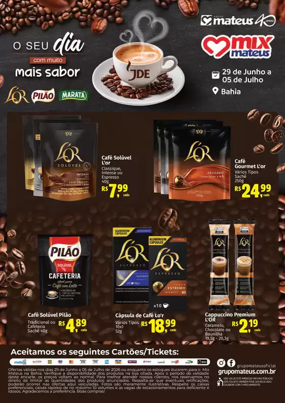 Catálogo Supermercados Mateus | Especial Jde | 2026-06-29T00:00:00.000Z - 2026-07-05T00:00:00.000Z
