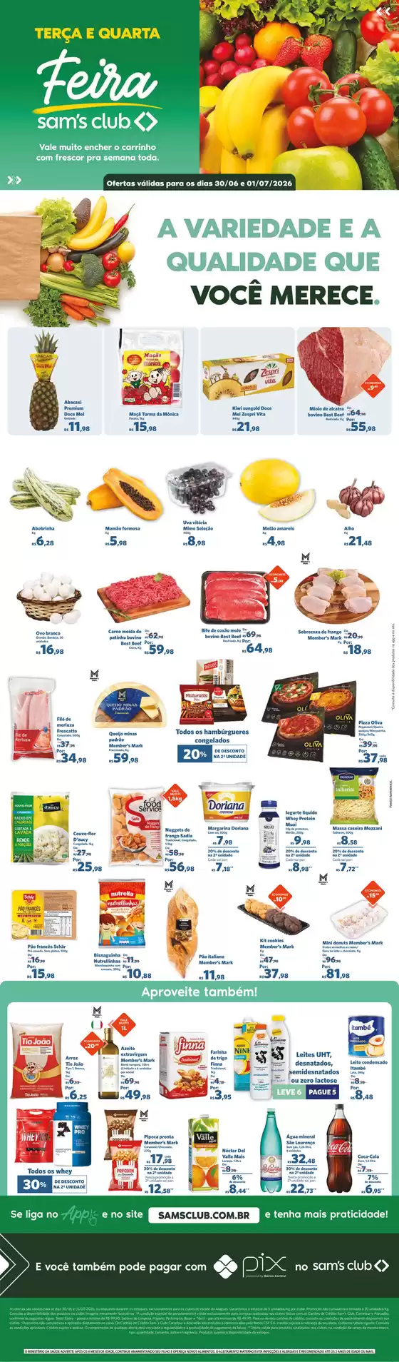 Catálogo Sam's Club | Melhores ofertas para todos os caçadores de pechinchas | 2026-06-30T00:00:00.000Z - 2026-07-01T00:00:00.000Z
