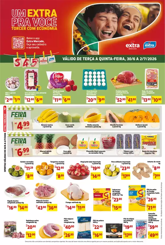 Catálogo Mercado Extra | Ofertas e promoções atuais | 2026-06-30T00:00:00.000Z - 2026-07-02T00:00:00.000Z