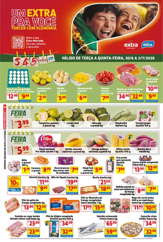 Catálogo Mercado Extra | Ofertas especiais para você | 2026-06-30T00:00:00.000Z - 2026-07-02T00:00:00.000Z