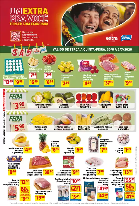 Catálogo Mercado Extra | Melhores ofertas para todos os caçadores de pechinchas | 2026-06-30T00:00:00.000Z - 2026-07-02T00:00:00.000Z
