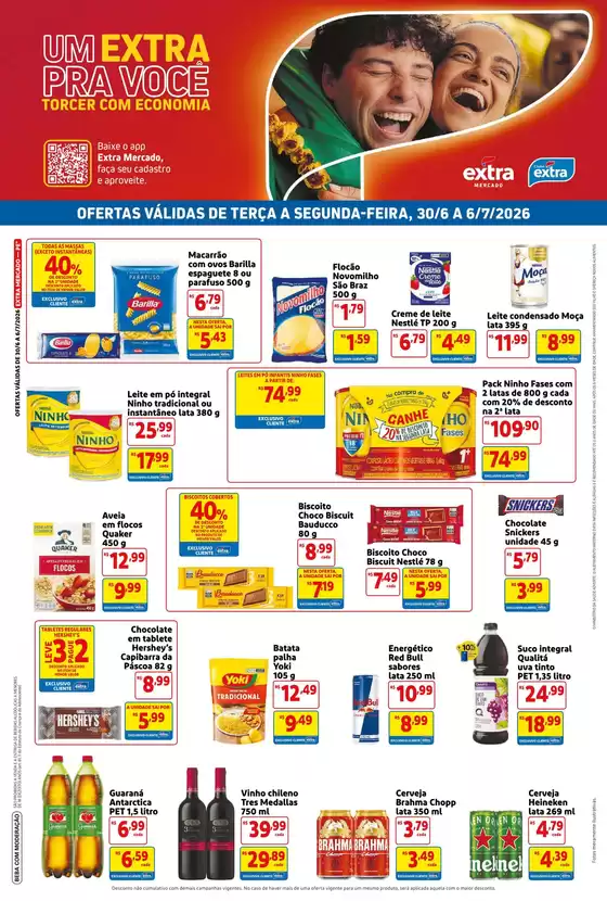 Catálogo Mercado Extra | Ofertas para caçadores de pechinchas | 2026-06-30T00:00:00.000Z - 2026-07-06T00:00:00.000Z