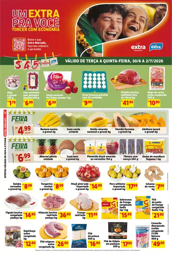 Catálogo Mercado Extra | Ampla seleção de ofertas | 2026-06-30T00:00:00.000Z - 2026-07-02T00:00:00.000Z