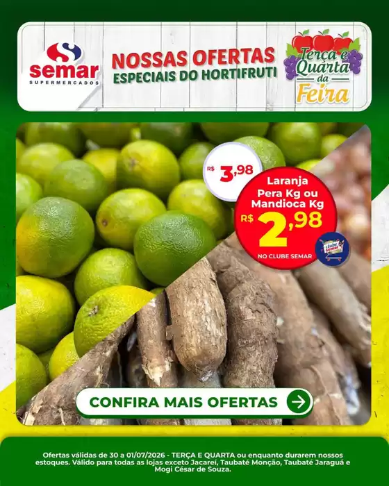 Catálogo Semar Supermercado | Encarte Semar Supermercados | 2026-06-30T00:00:00.000Z - 2026-07-01T00:00:00.000Z