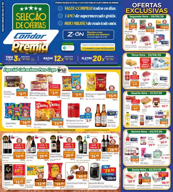 Catálogo Supermercados Condor | Encarte Supermercados Condor | 2026-06-29T00:00:00.000Z - 2026-07-13T00:00:00.000Z