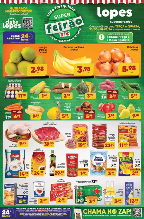Catálogo Lopes Supermercados | SUPER FEIRÃO - TERÇA E QUARTA | 2026-06-30T00:00:00.000Z - 2026-07-01T00:00:00.000Z