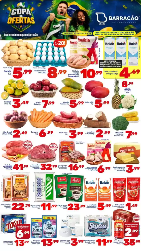 Catálogo Barracão Supermercado | Encarte Barracão Supermercado | 2026-06-30T00:00:00.000Z - 2026-07-01T00:00:00.000Z