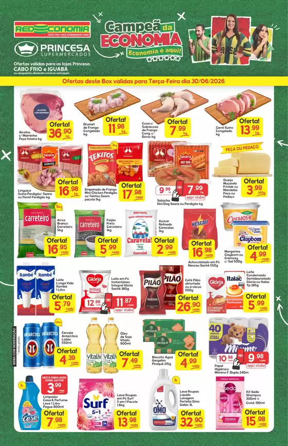 Catálogo Princesa Supermercados | Campeã da Economia CF|IGUA - 30 A 01/07 | 2026-06-30T00:00:00.000Z - 2026-07-02T00:00:00.000Z