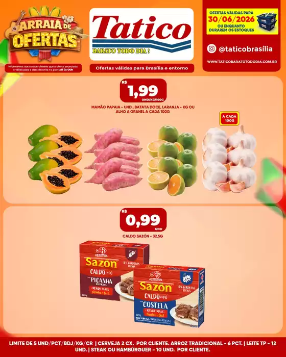 Catálogo Tatico | ARRAIA DO OFERTAS | 2026-06-30T00:00:00.000Z - 2026-06-30T00:00:00.000Z