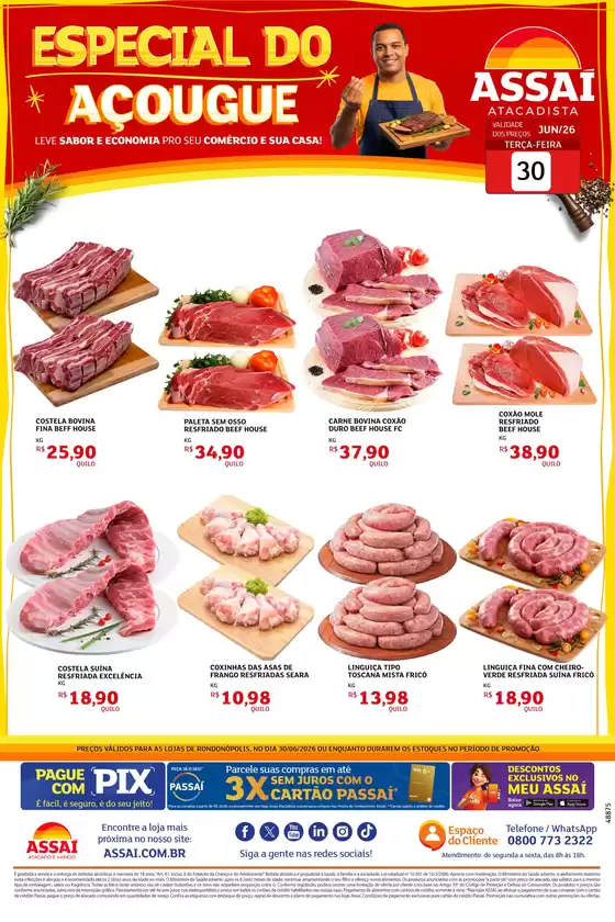 Catálogo Assaí Atacadista | Encarte Assaí Atacadista 48875-461 | 2026-06-30T00:00:00.000Z - 2026-06-30T00:00:00.000Z