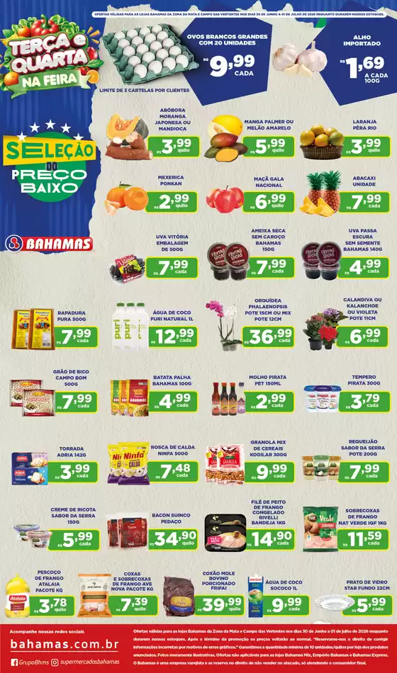 Catálogo Bahamas Supermercados | Terça e Quarta Na Feira | 2026-07-01T00:00:00.000Z - 2026-07-01T00:00:00.000Z