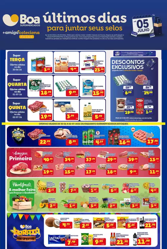 Catálogo Boa Supermercados | Último Dias Para Juntar Seus Selos | 2026-07-01T00:00:00.000Z - 2026-07-05T00:00:00.000Z