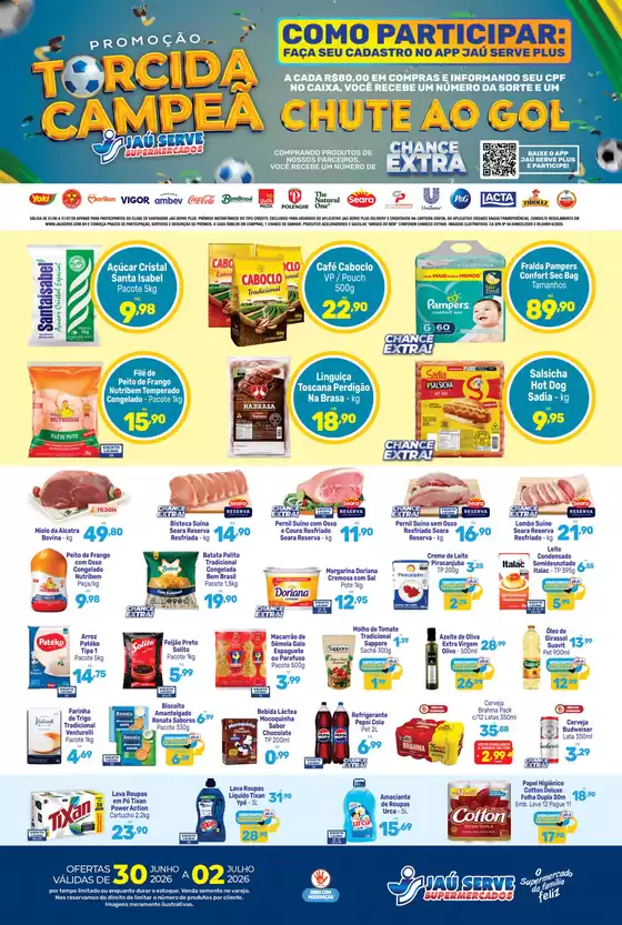 Catálogo Supermercados Jaù Serve | Ofertas da TV | 2026-07-01T00:00:00.000Z - 2026-07-02T00:00:00.000Z