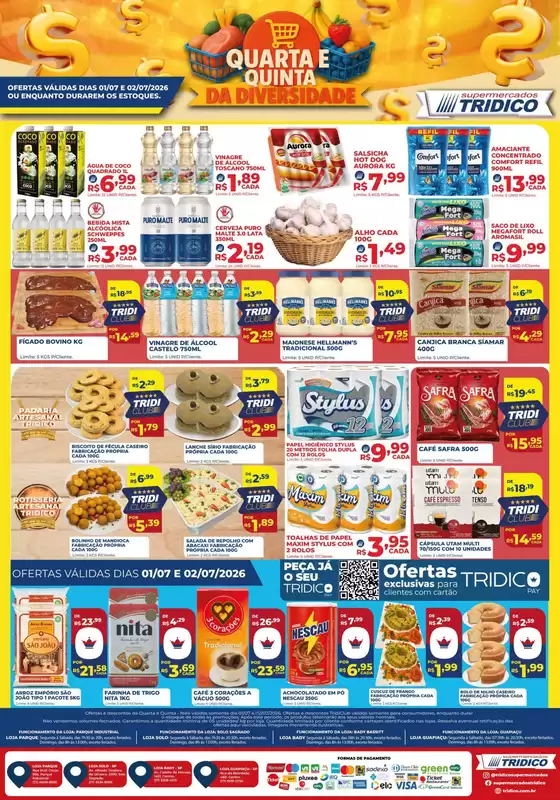 Catálogo Supermercados Tridico | Quarta Er Quinta Da Diversidade | 2026-07-01T00:00:00.000Z - 2026-07-02T00:00:00.000Z