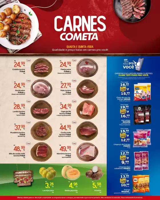 Catálogo Cometa Supermercados | Carnes Cometa | 2026-07-01T00:00:00.000Z - 2026-07-02T00:00:00.000Z