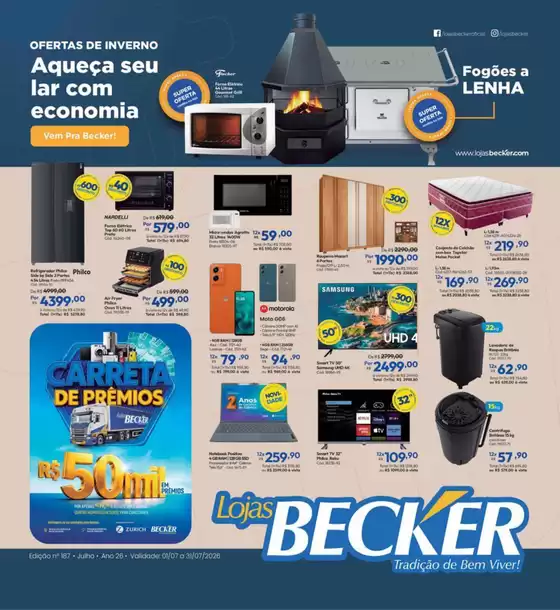Catálogo Lojas Becker | Ofertas exclusivas e pechinchas | 2026-07-01T00:00:00.000Z - 2026-07-31T00:00:00.000Z
