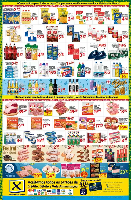Catálogo X Supermercados | Melhores ofertas para compradores econômicos | 2026-07-01T00:00:00.000Z - 2026-07-02T00:00:00.000Z